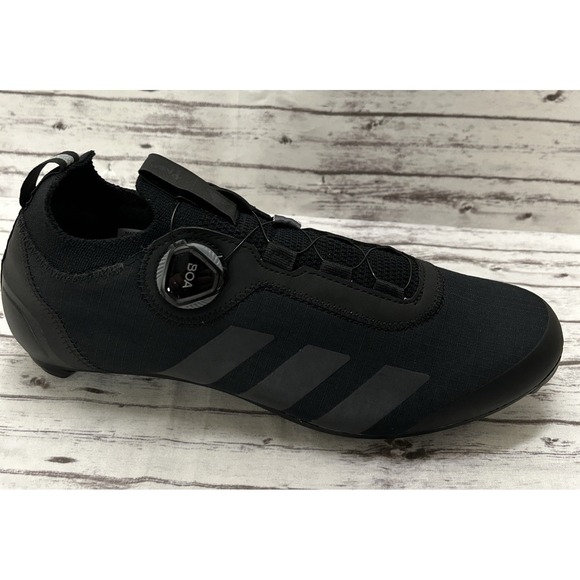 adidas Parley x The Road BOA Black Cycling Shoes Men's Size 9 GW6266 NEW - Picture 2 of 7